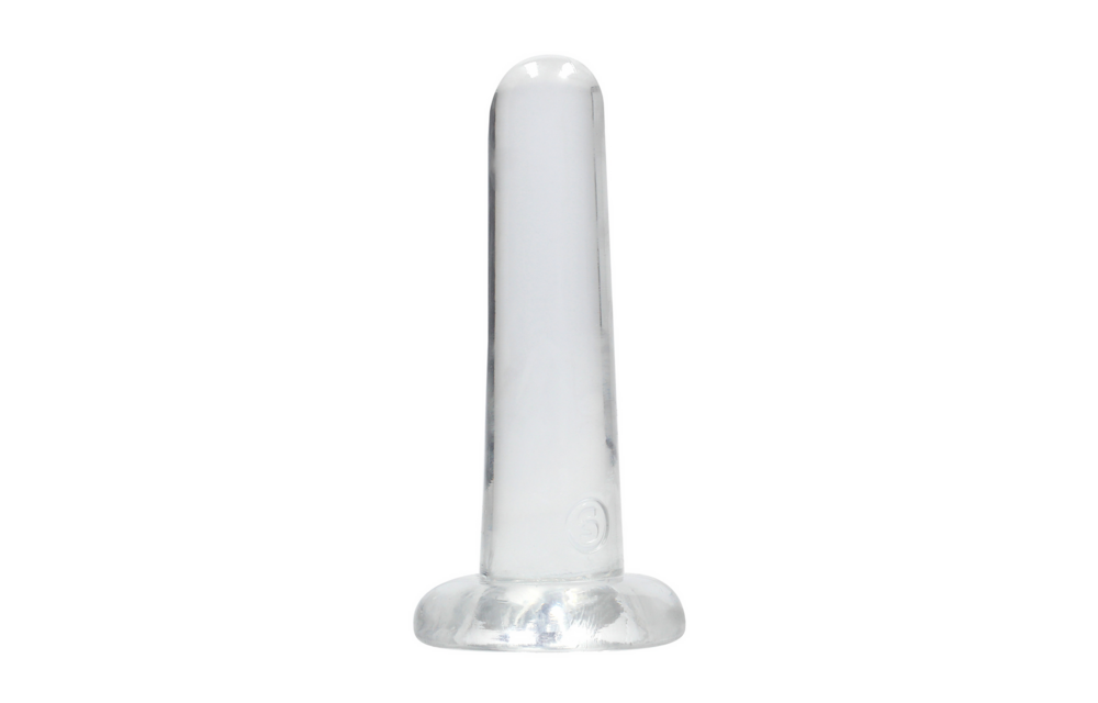 Non-Realistic Dildo Suction Cup 13.5 cm Transparent TPE