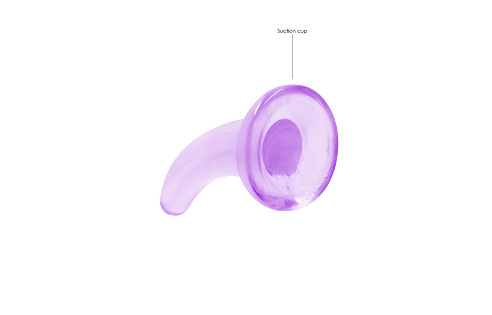 Non-Realistic Dildo 12 cm with Suction Cup - RealRock Purple