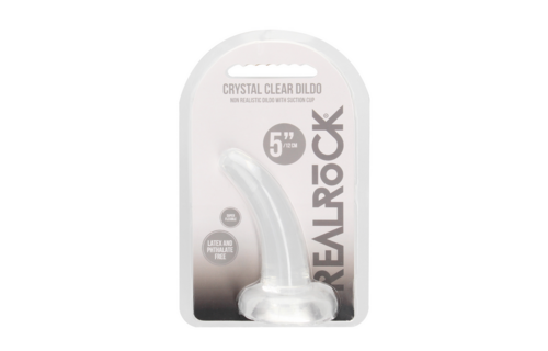Niet-Realistische Dildo Zuignap 12 cm | Crystal Clear RealRock