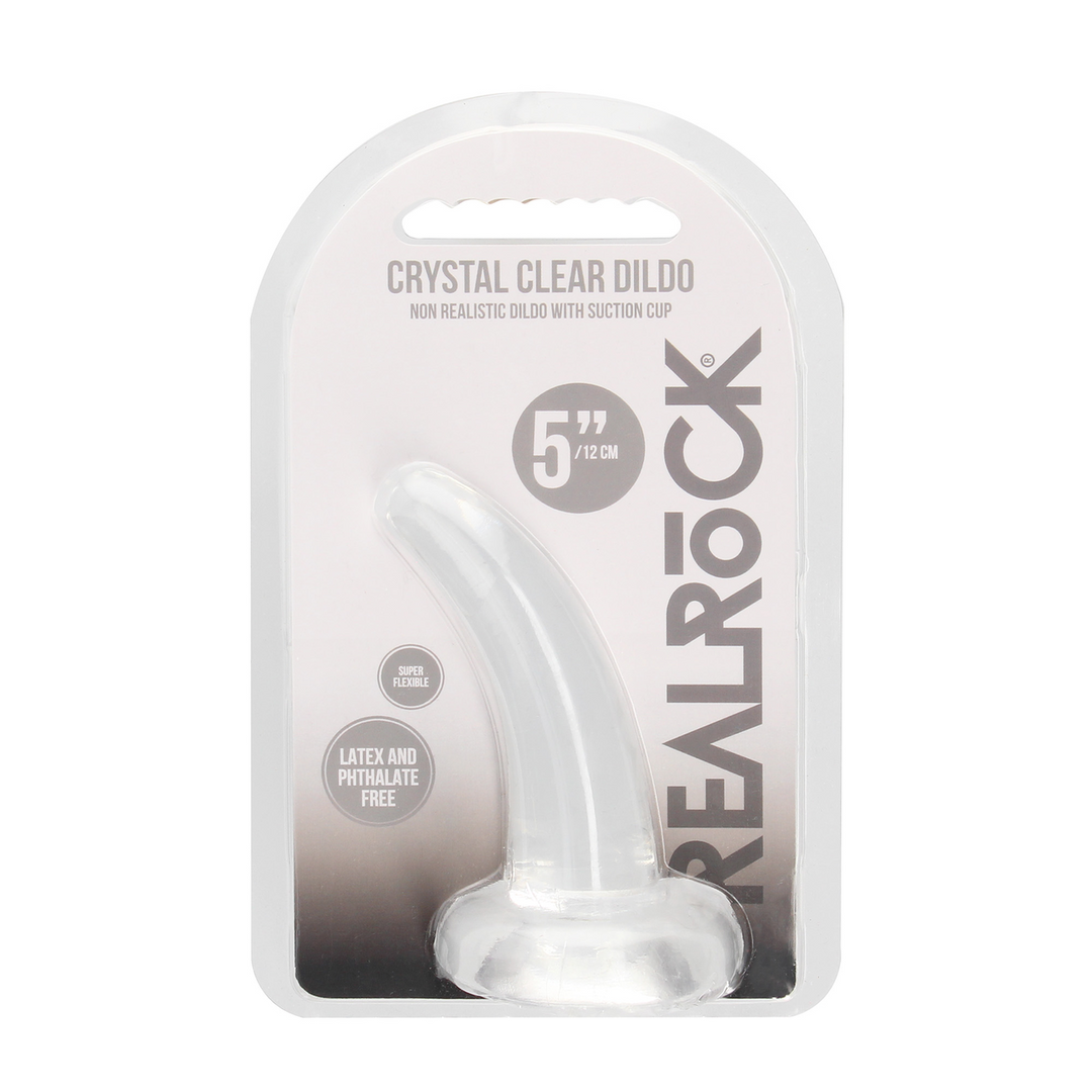 Nicht-realistischer Dildo Saugnapf 12 cm | Crystal Clear RealRock
