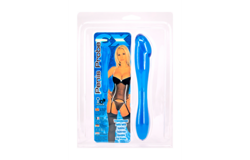 Penis Probe Dildo 15 cm blau | Intensive Vibrationen & Lust