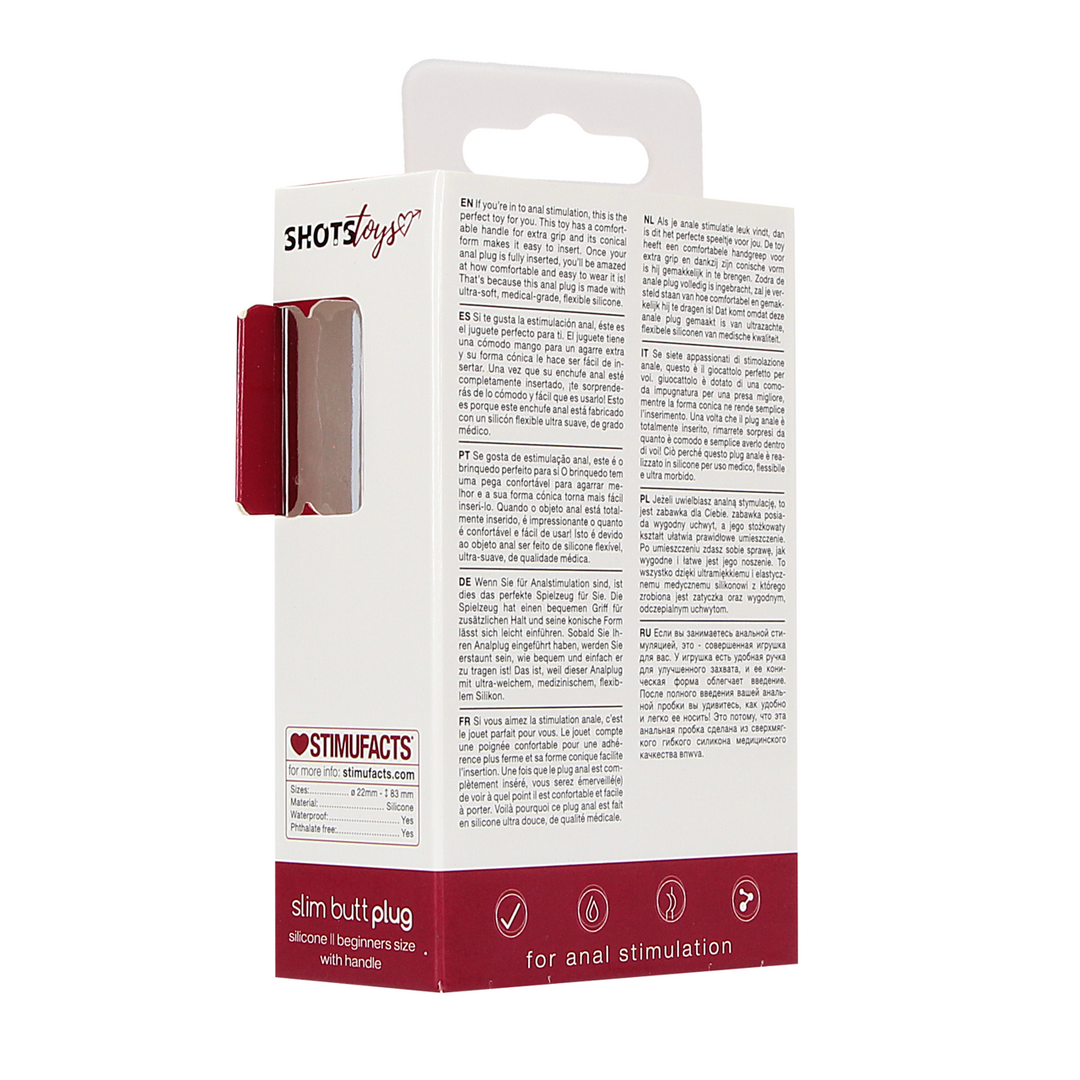 Slanke Beginner Buttplug 8,3 cm | Comfortabel & Veilig