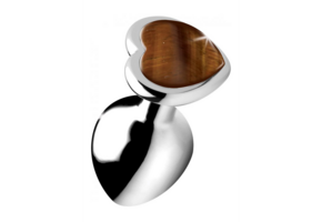 Tigerauge Herz Buttplug 8,4 cm – Sicheres & selbstbewusstes Vergnügen