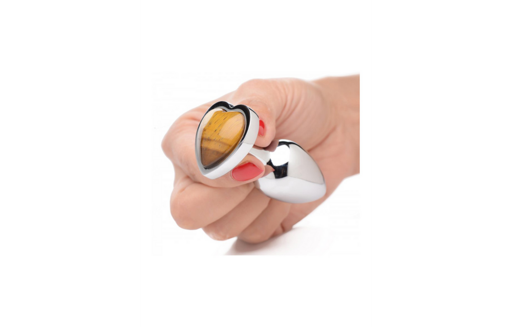 Tigerauge Herz Buttplug 8,4 cm – Sicheres & selbstbewusstes Vergnügen