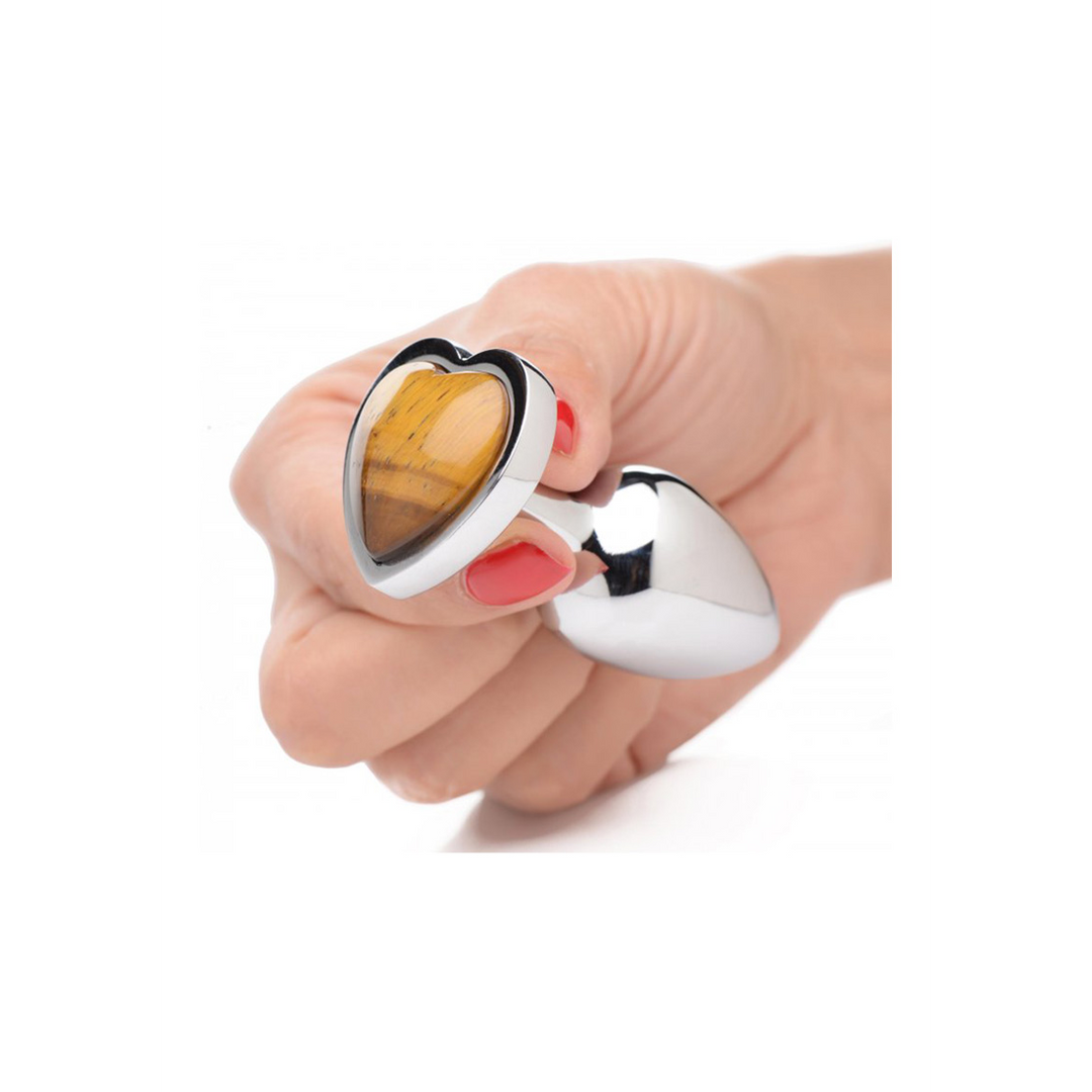 Tigerauge Herz Buttplug 8,4 cm – Sicheres & selbstbewusstes Vergnügen