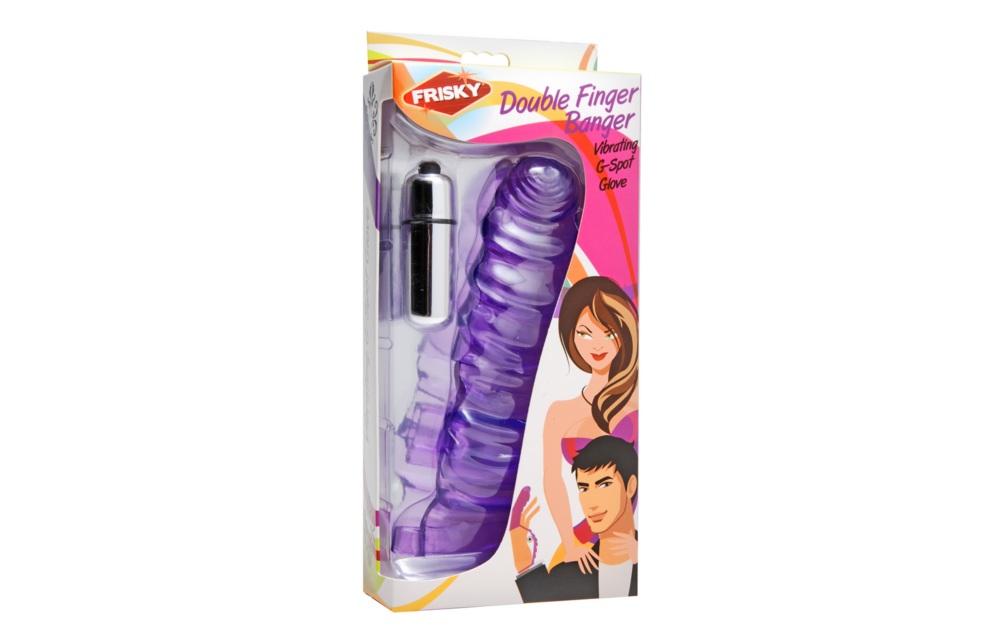 Double Finger Banger G-Spot Vibrator – XR Brands Purple