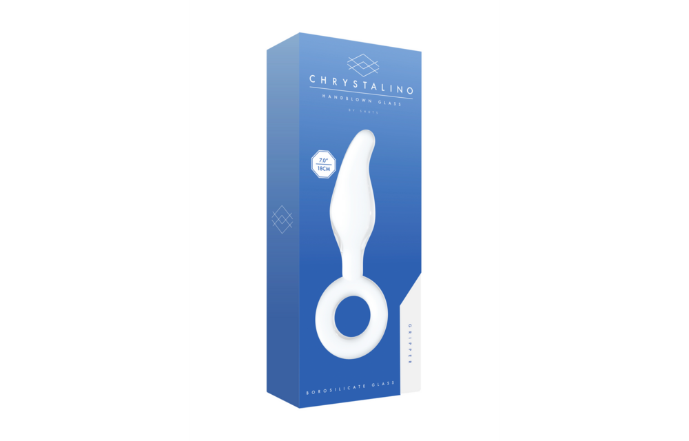 Gripper - Glass Dildo with Ring