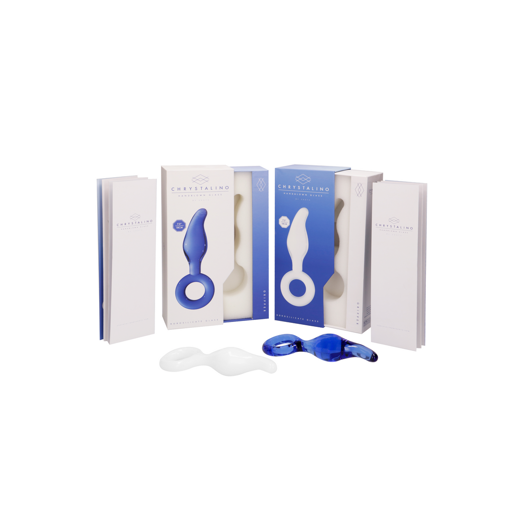 Gripper Glass Dildo 17 cm with Ring – Unique Temperature Pleasure