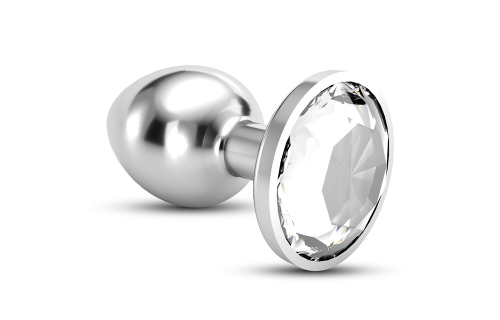 Bijou Anal Jewellery Plug 6 cm Transparent | Elegant & Luxurious