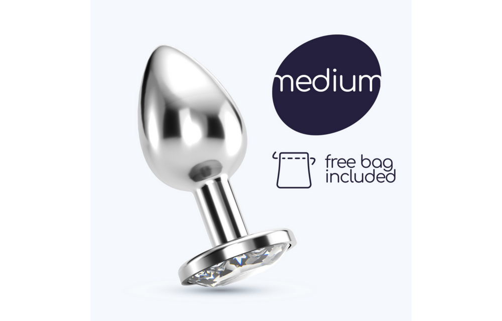 Bijou Anal-Schmuckplug 6 cm transparent | Elegant & luxuriös