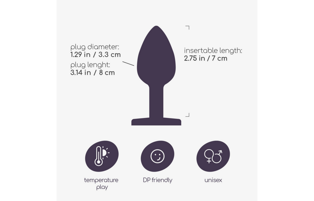 Bijou - Anal Jewel Plug - Medium - Schwarz