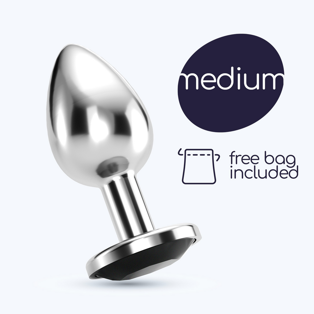 Bijou - Anal Jewel Plug - Medium - Schwarz