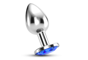 Bijou Anal Jewellery Plug Medium Blue 6 cm | Luxurious & Sensual