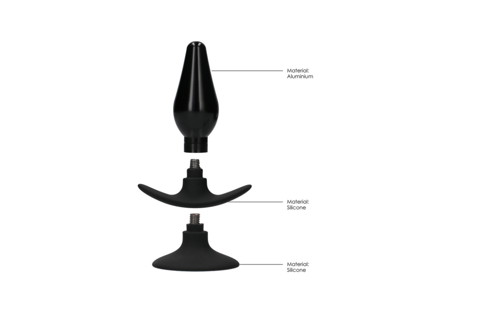 Austauschbares Buttplug-Set Medium 9 cm – Komfort & Vergnügen