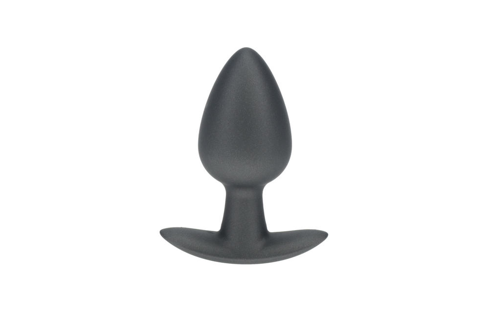 Zachte Siliconen Anale Plug 3,4 cm Medium Gunmetal - Ouch!