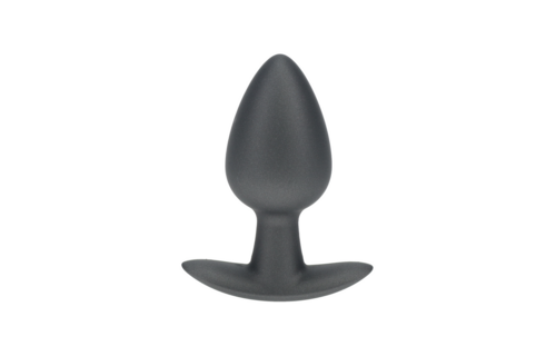 Weicher Silikon-Analplug 3,4 cm Medium Gunmetal – Ouch!