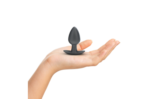 Zachte Siliconen Anale Plug 3,4 cm Medium Gunmetal - Ouch!