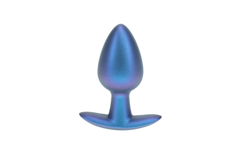 Ouch! Medium Anal Plug 7.9 cm - Silicone Metallic Blue
