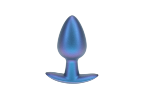 Ouch! Mittlerer Analplug 7,9 cm – Silikon Metallic Blau