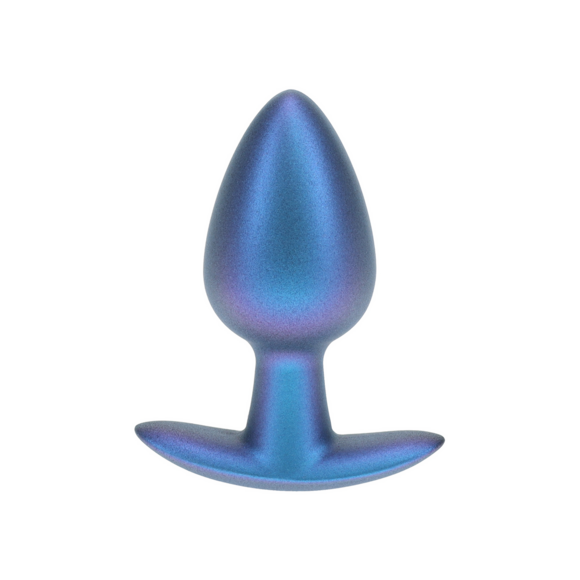 Ouch! Mittlerer Analplug 7,9 cm – Silikon Metallic Blau