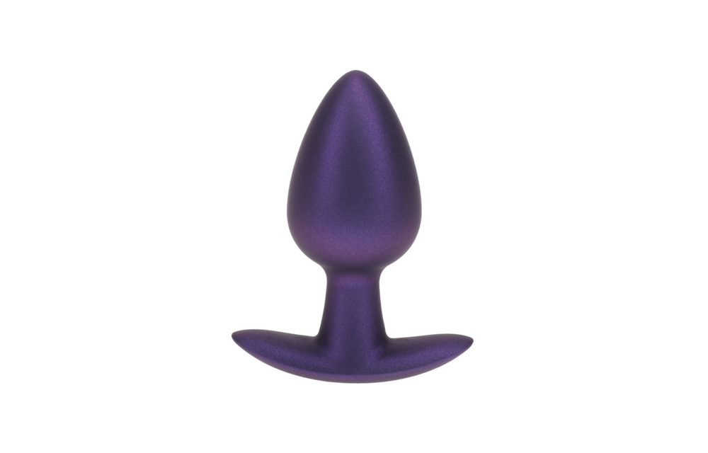 Zachte Siliconen Anale Plug 3,4 cm - Medium Metallic Paars