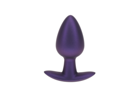 Weicher Silikon-Analplug 3,4 cm – Medium Metallic-Lila