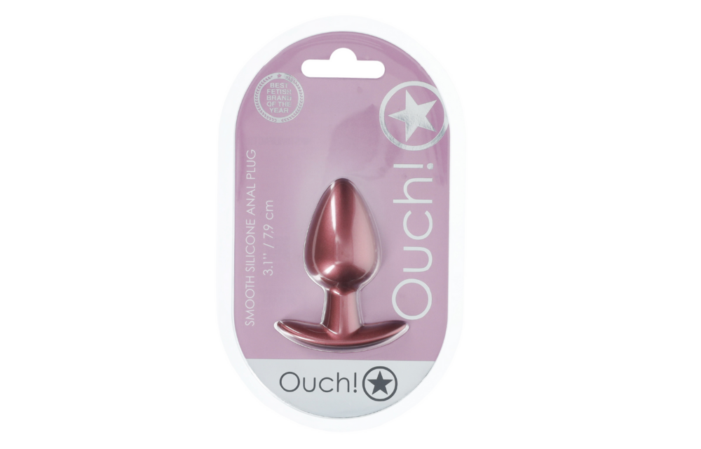 Weicher Silikon-Analplug 3,4 cm Medium Roségold | Ouch!