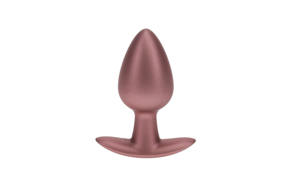 Zachte Siliconen Anale Plug 3,4 cm Medium Roségoud | Ouch!