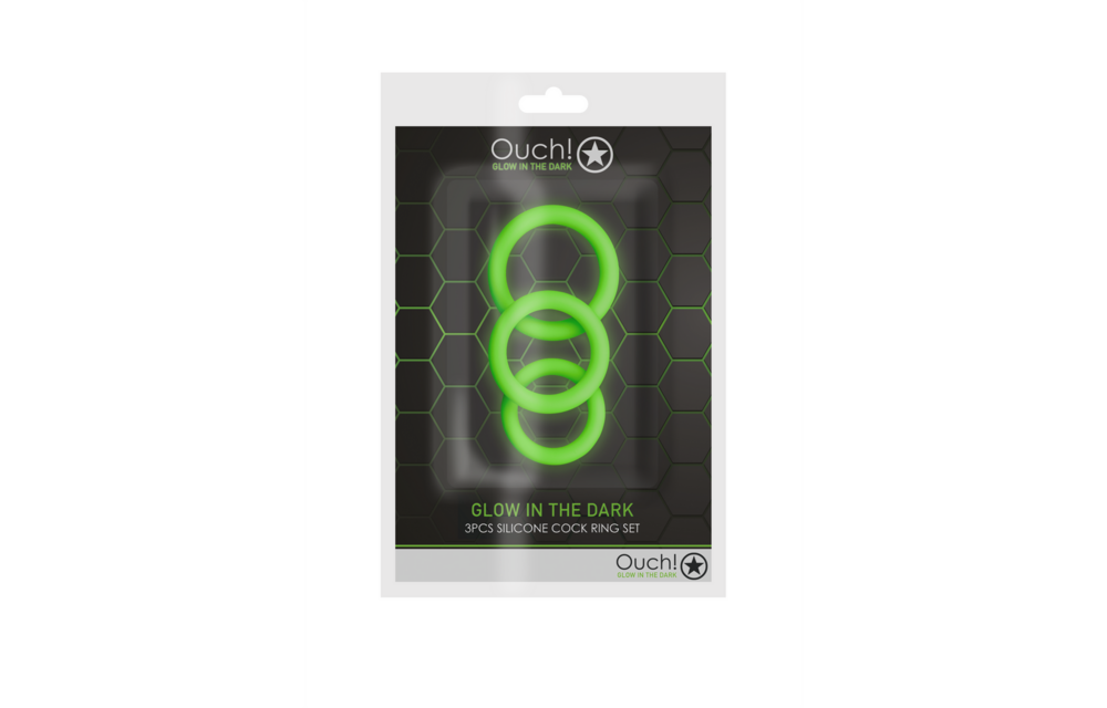 Cockring Set - Glow in the Dark - 3 Stuks