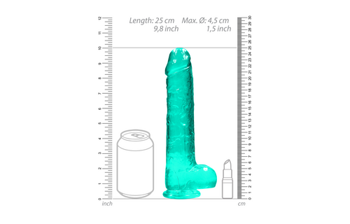 Realistic Dildo with Balls 25 cm - Safe & Natural