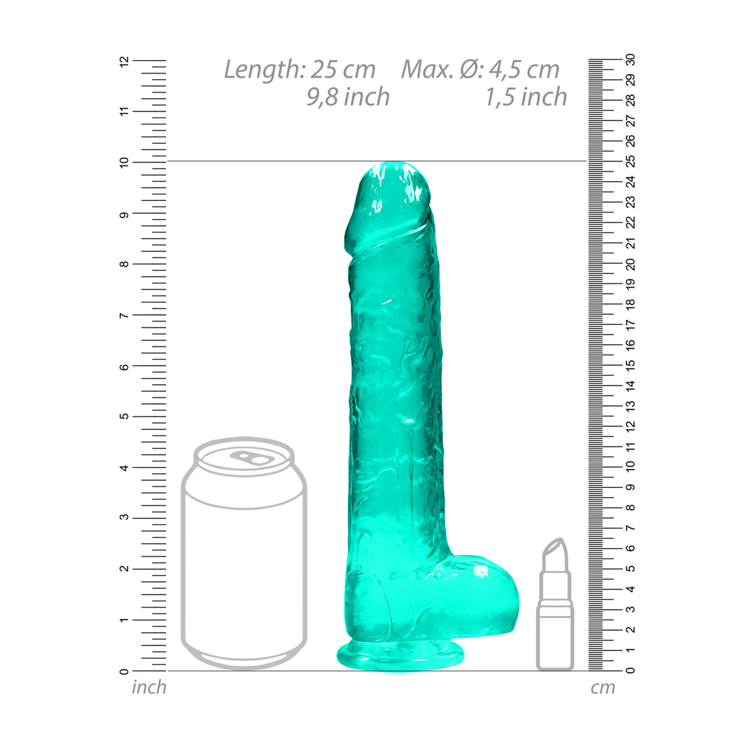 Realistischer Dildo mit Hoden 25 cm – Sicher & natürlich