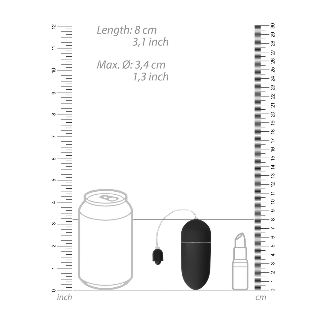Vibrierendes Ei Schwarz mit 10 Geschwindigkeiten – Kraftvoll & Sanft