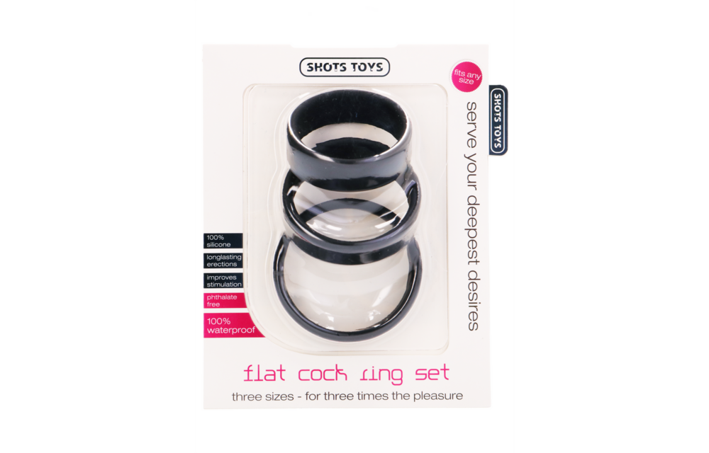 Flat Cockring Set | Kracht & Comfort voor Langer Plezier