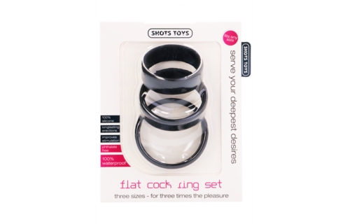 Flat Cockring Set | Kracht & Comfort voor Langer Plezier