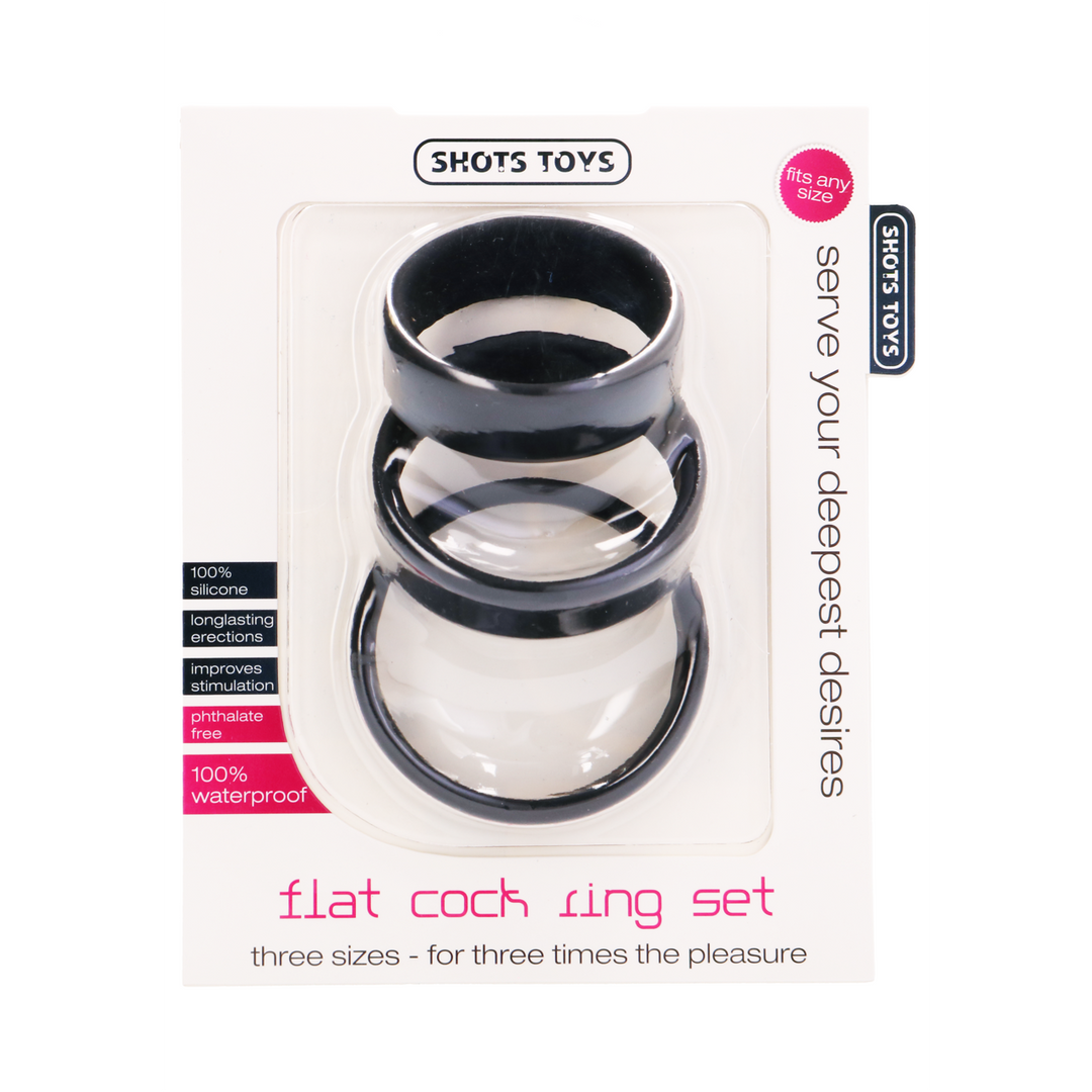 Flat Cockring Set | Kracht & Comfort voor Langer Plezier