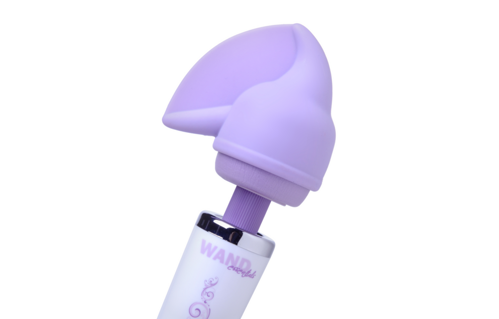 Flutter Tip Silicone Wand Attachment - Purple