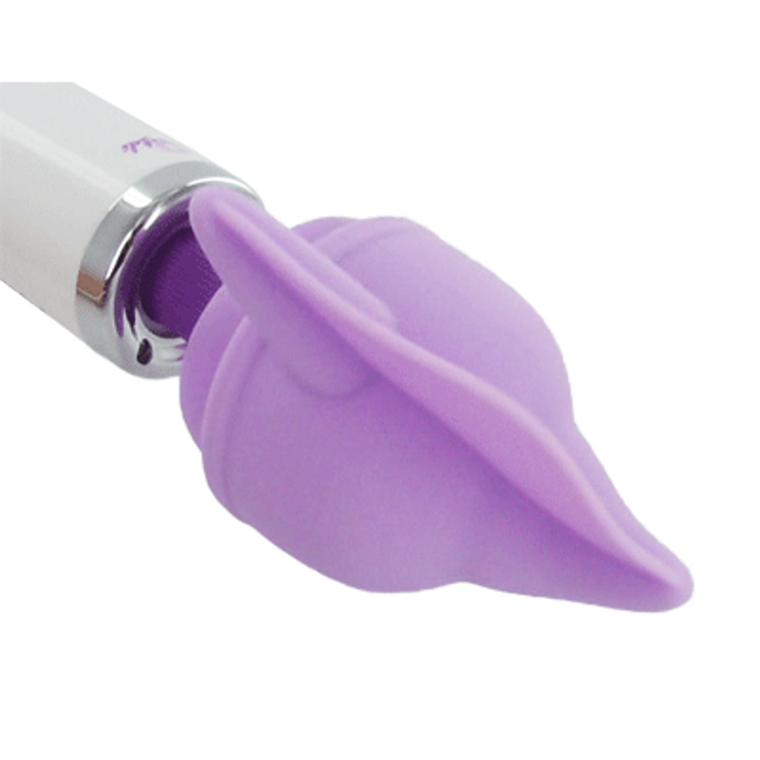 Flutter Tip Silicone Wand Attachment - Paars