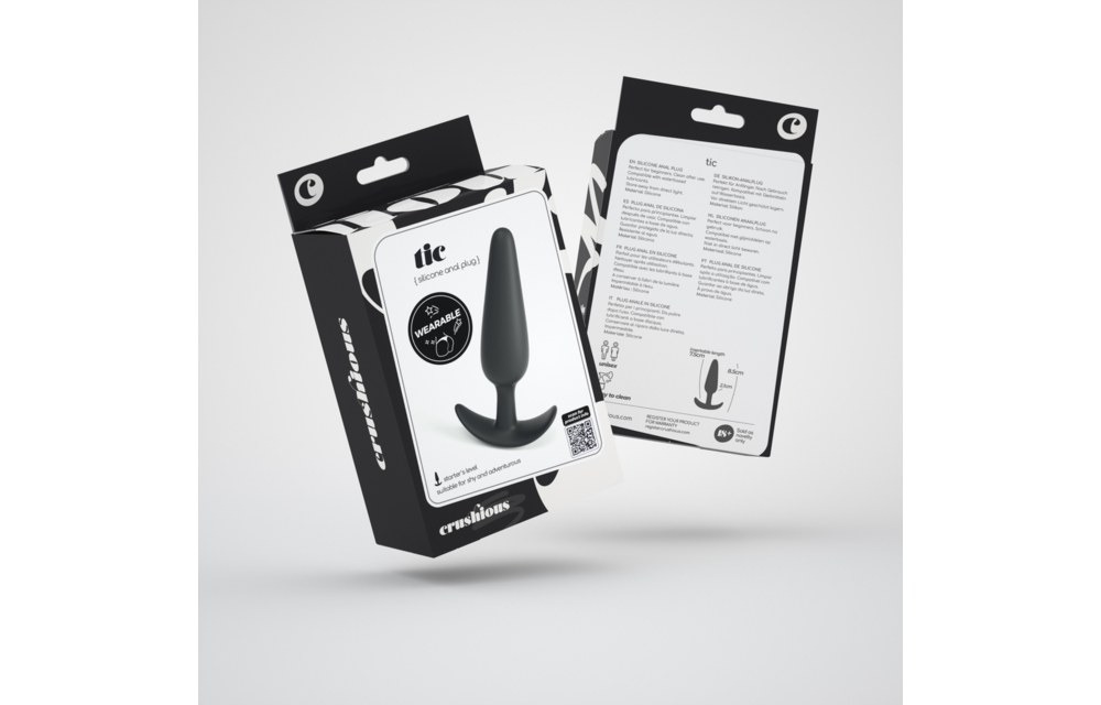 Tic Silikon-Analplug 7 cm – Klein, schwarz und anfängerfreundlich