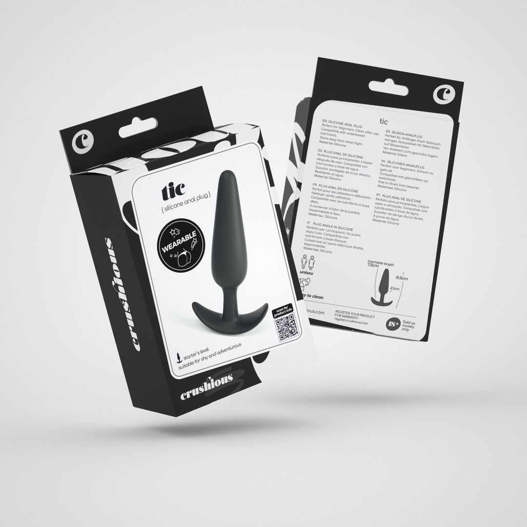 Tic Silikon-Analplug 7 cm – Klein, schwarz und anfängerfreundlich