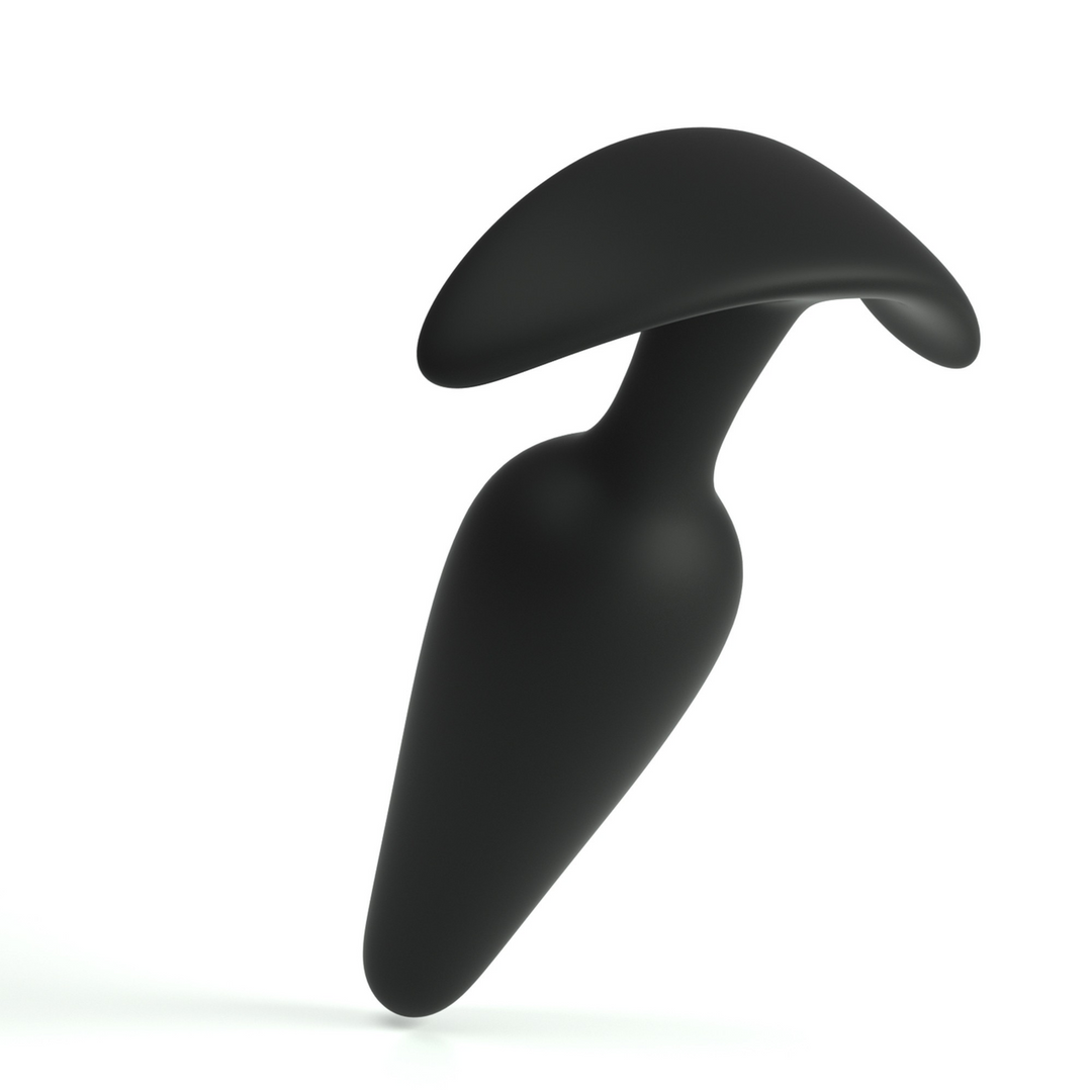 Tic - Silicone Anal Plug - Small - Black