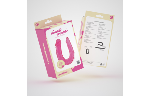 Double Trouble Double Dildo 27 cm Pink – Flexible Pleasure
