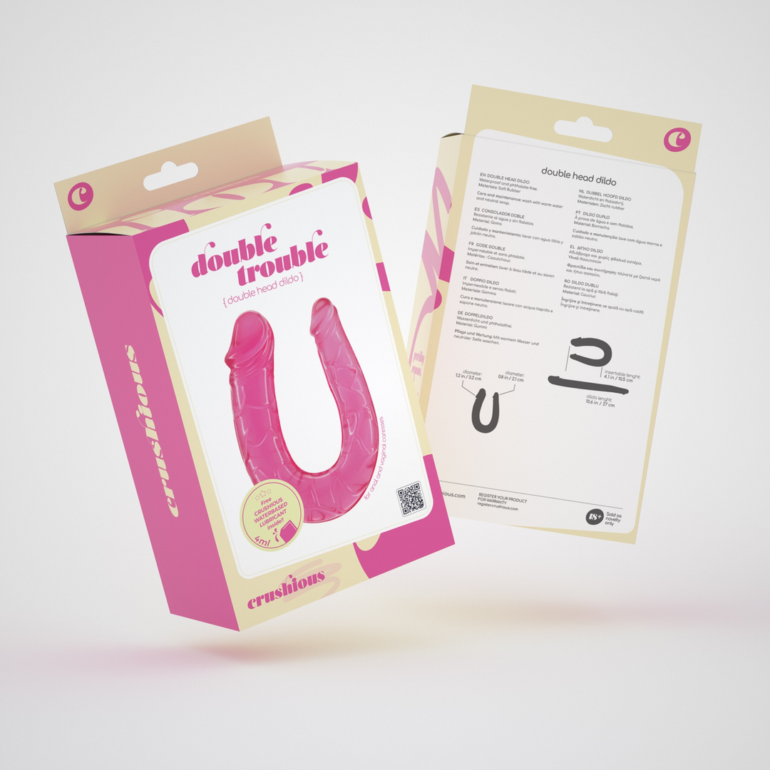 Double Trouble - Double Dildo - 10,6 / 27 cm - Pink