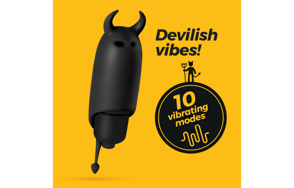 O-Pet Devil Schwarzer vibrierender Bullet-Vibrator | Kompakt & leistungsstark