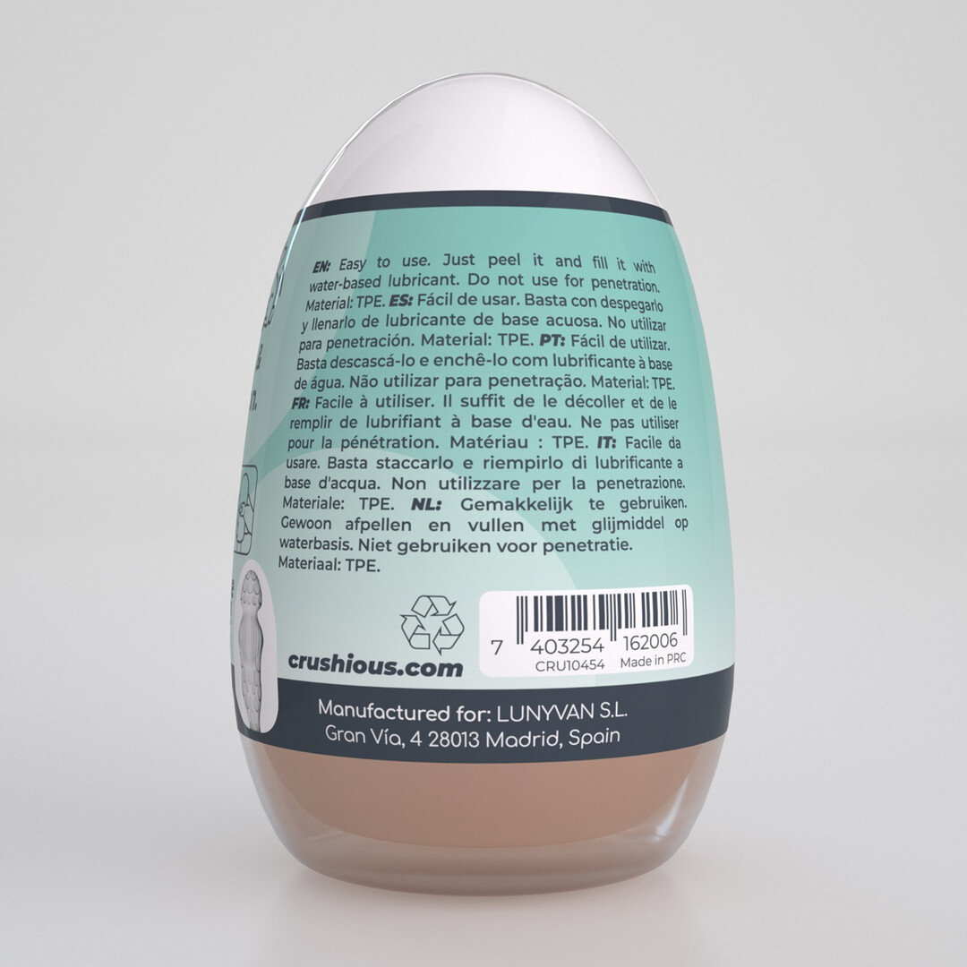 Ezy Egg Masturbator Egg Turquoise - Fun for Beginners