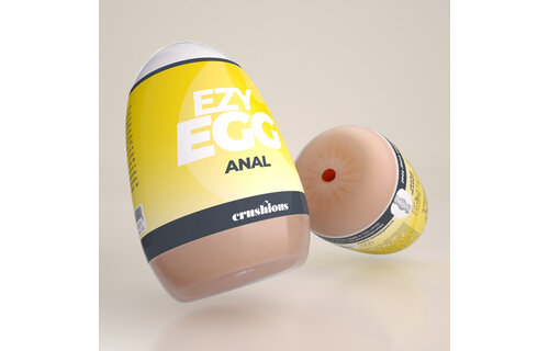 Ezy Egg Masturbator Egg Yellow | Anal Sensation & Comfort