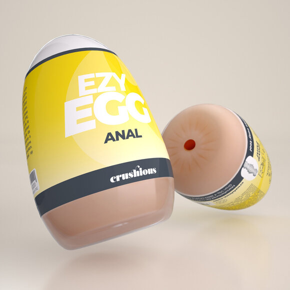 Ezy Egg Masturbator Egg Yellow | Anal Sensation & Comfort
