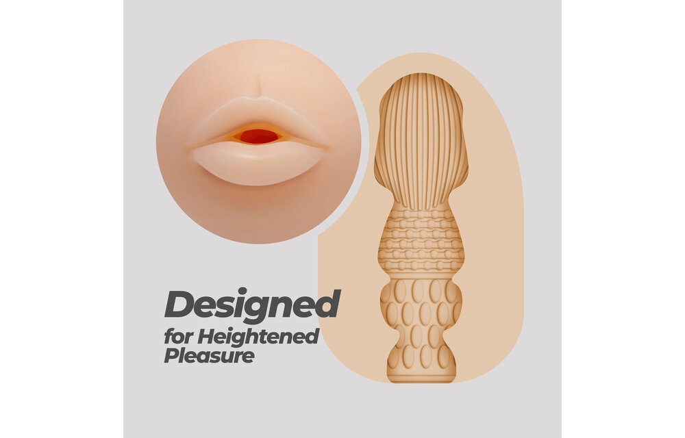 Ezy Egg - Masturbator Ei - Mund - Rot