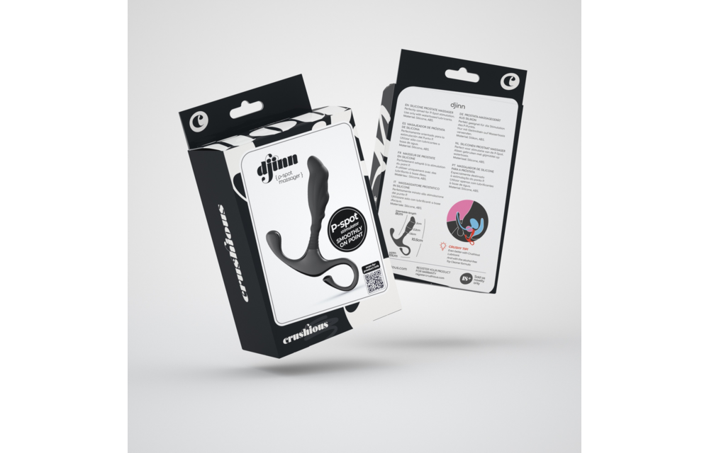 Djinn Siliconen Prostaatmassager Zwart – Ultiem Genot