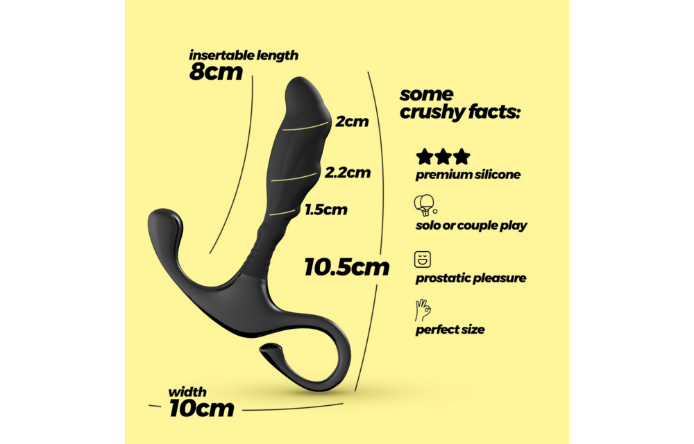 Djinn - Silicone Prostate Massager - Black