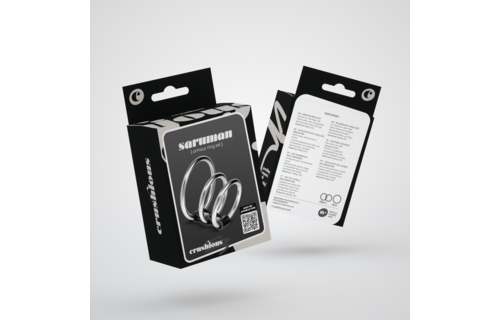 Saruman Metal Cock Ring Set Silver – Power & Sensation
